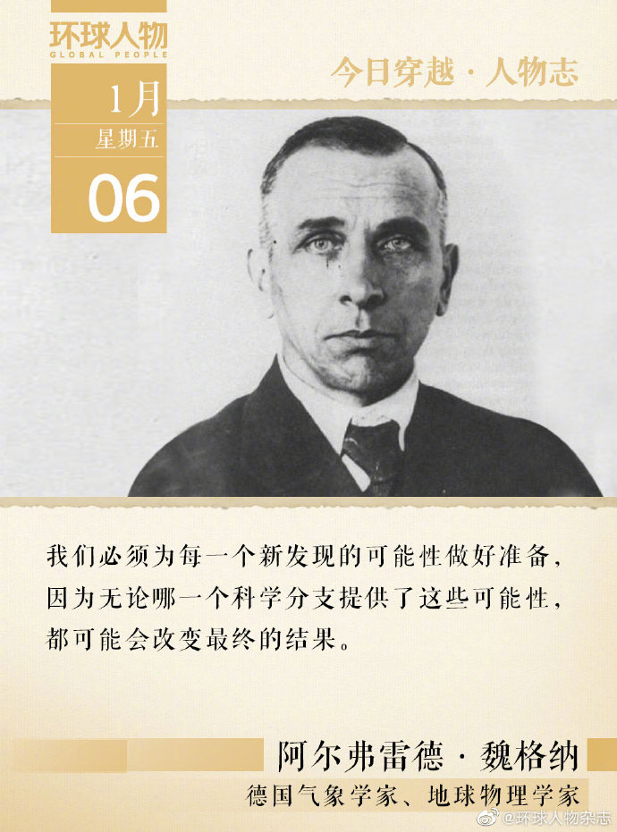  人物志｜阿尔弗雷德·魏格纳