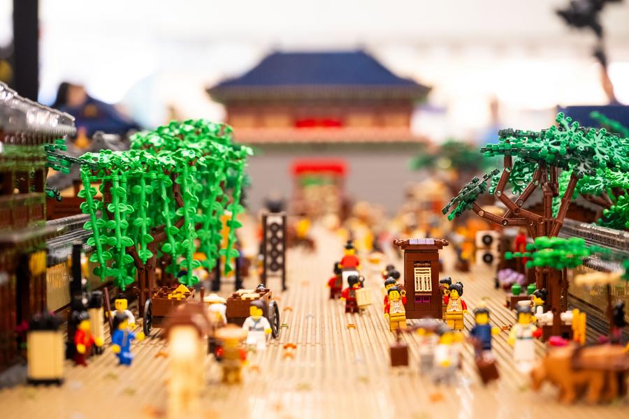 World's largest lego enlivens iconic ancient Chinese painting